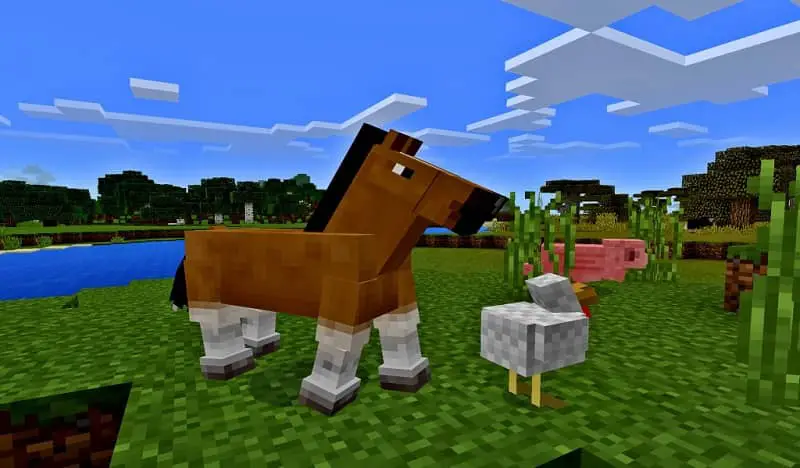Fattoria degli animali a Minecraft