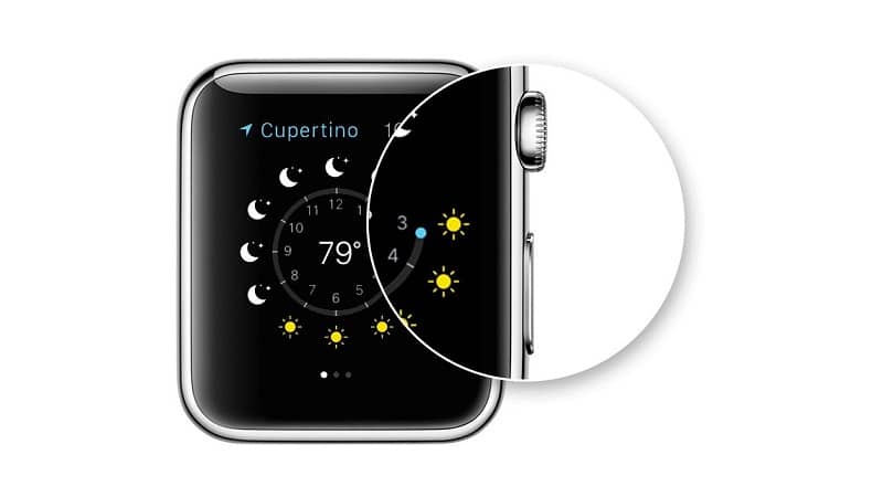 Pulsante di accensione dell'Apple Watch