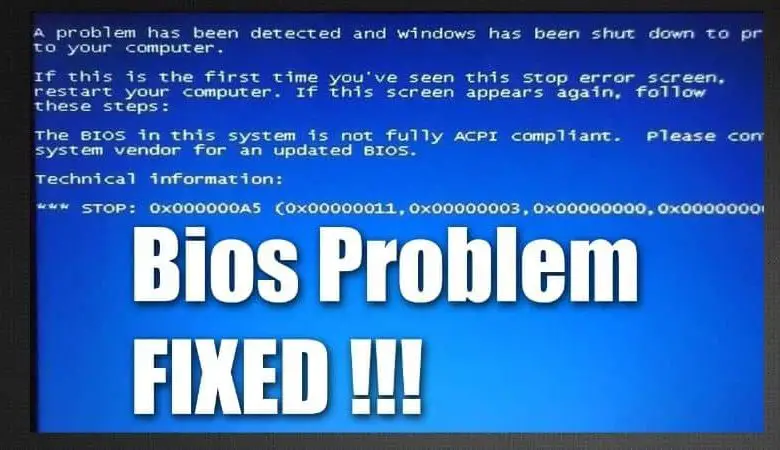 Problemi con la schermata blu nel BIOS