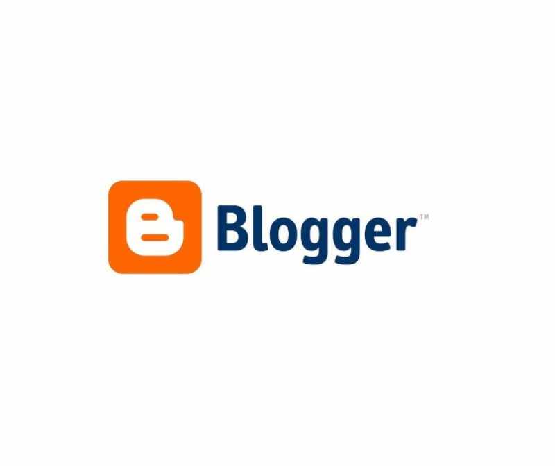Logo Blogger con sfondo bianco