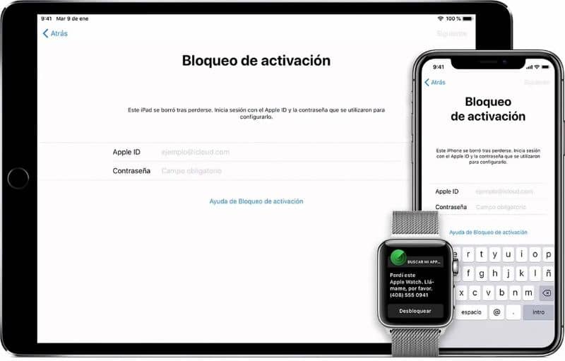 Blocco e riattivazione di Apple Watch