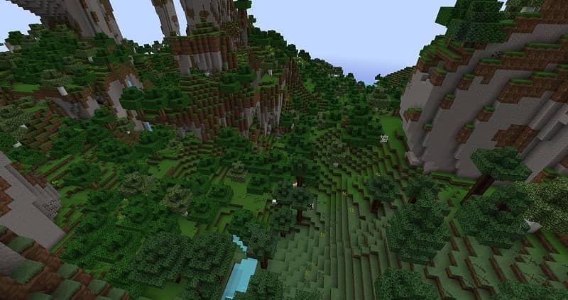 Ottieni mele nella foresta di Minecraft