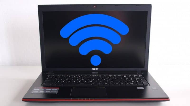 Connessione di rete, laptop 