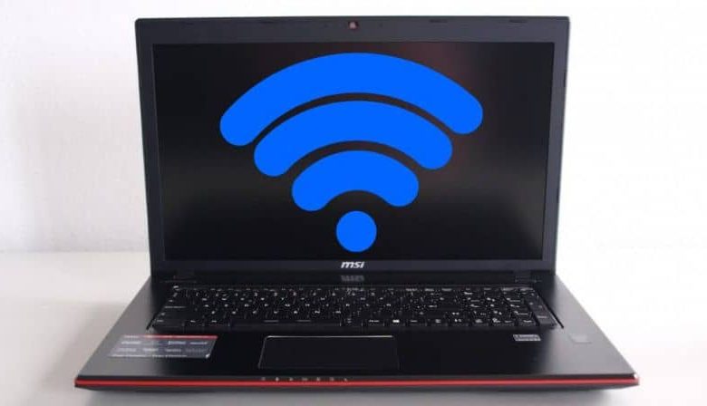 Connessione di rete, laptop