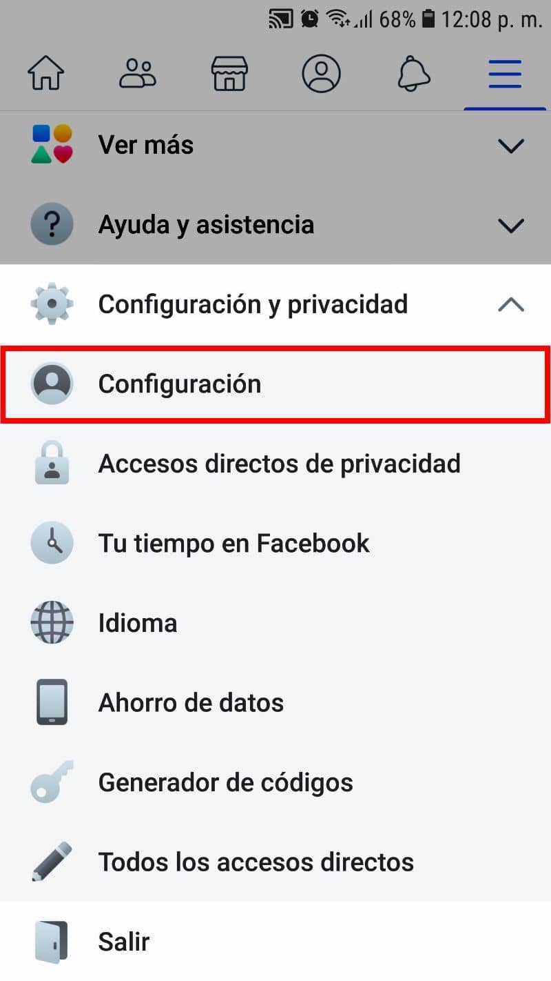 Configurazione di Facebook Messenger dall'applicazione mobile