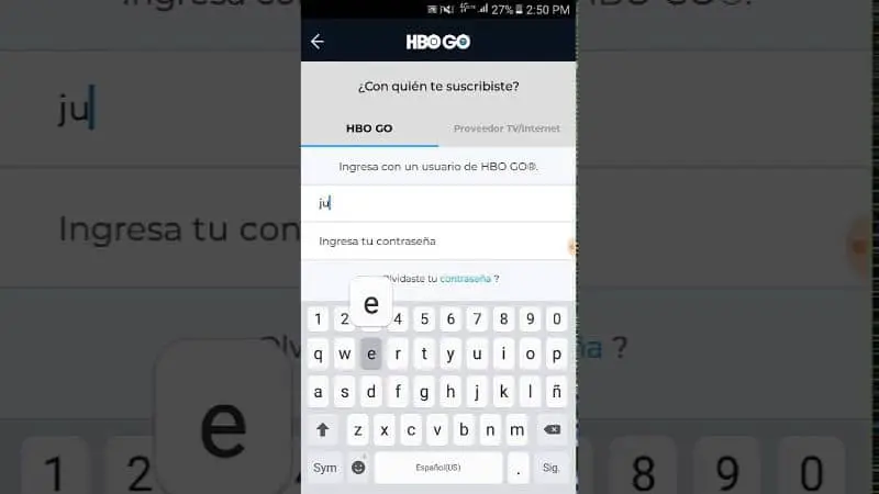 HBO GO da dispositivi mobili Android