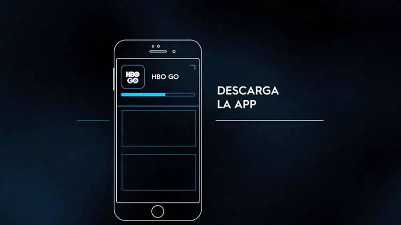 Vettore mobile con l'app HBO GO