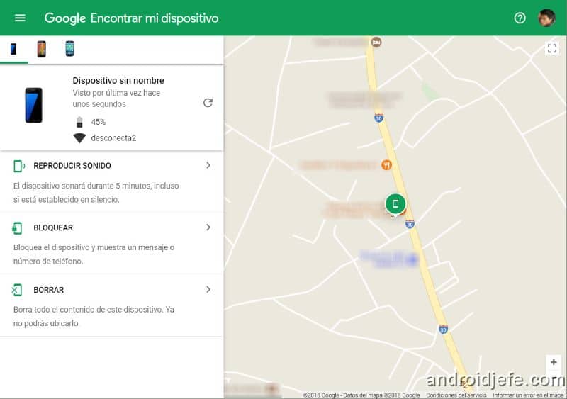 Trova il telefono Android con Gmail GPS