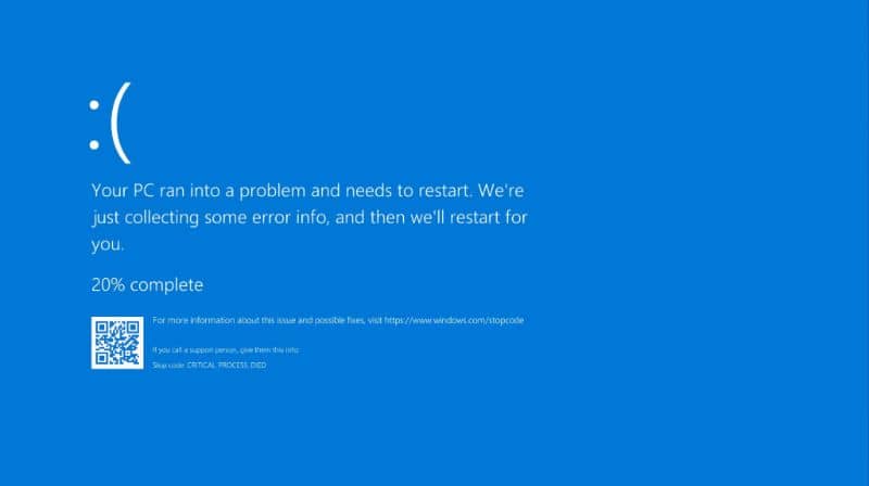 Errore di aggiornamento di Windows 10