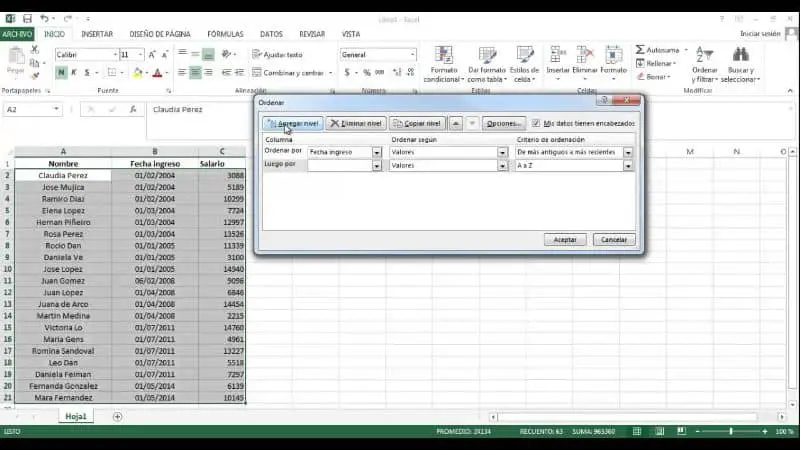 righe e colonne nella cartella di lavoro di Excel