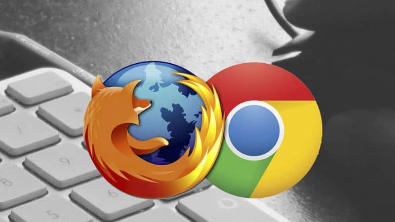 Loghi del browser Google Chrome e Firefox