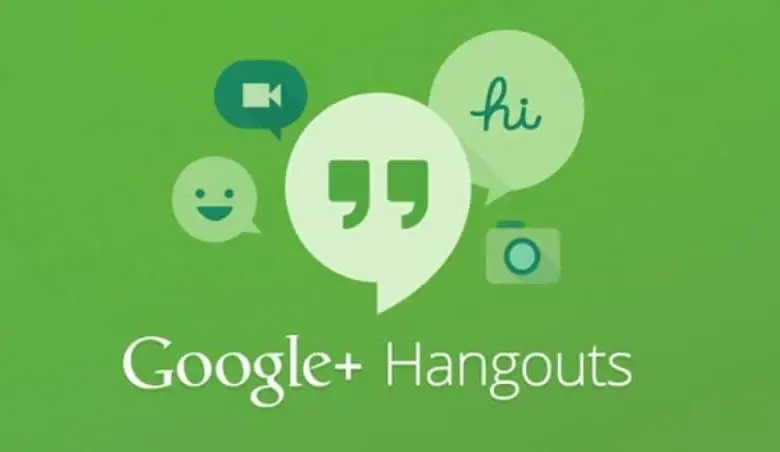 Logo di Google Hangouts sfondo verde con vettori
