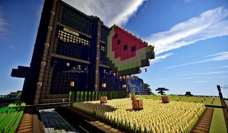 Cibo vegetale nella fattoria di Minecraft