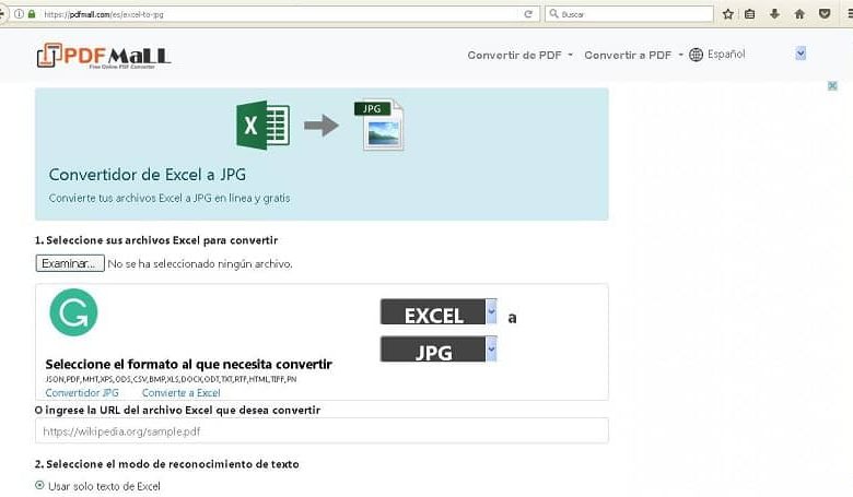 Immagine del convertitore da Excel a JPG