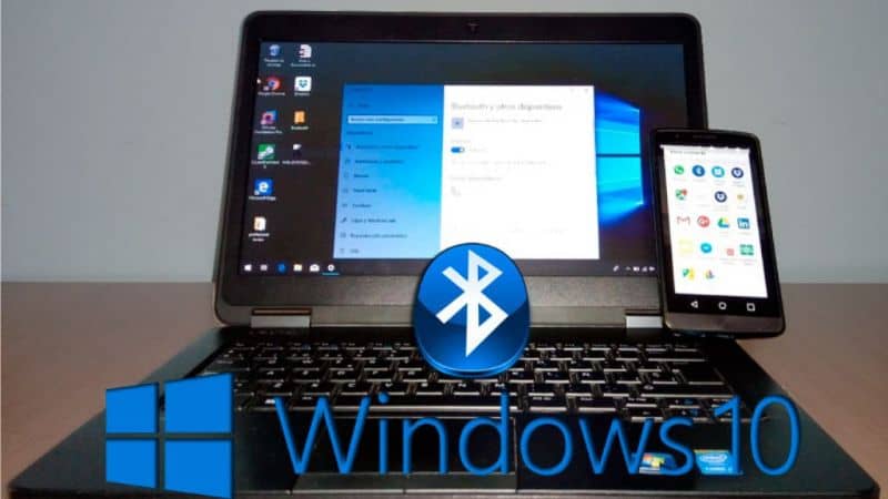 Laptop e dispositivi mobili, logo Bluetooh, Windows 10