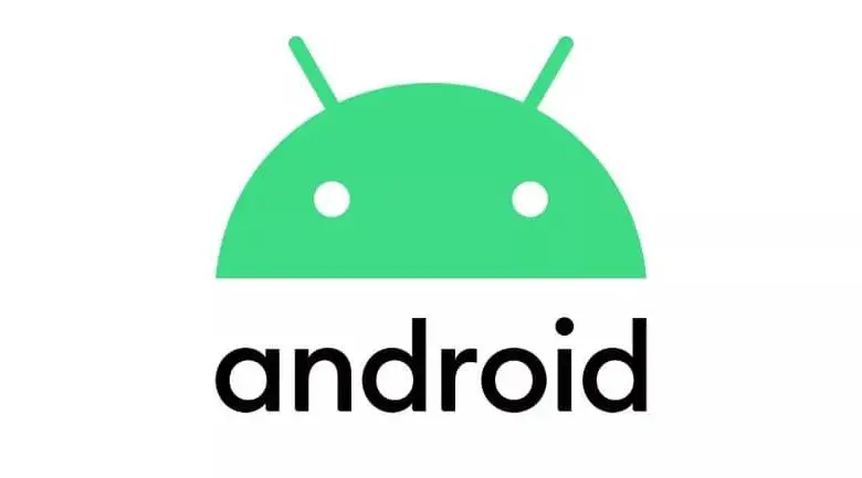 Android logo verde lettere nere sfondo bianco