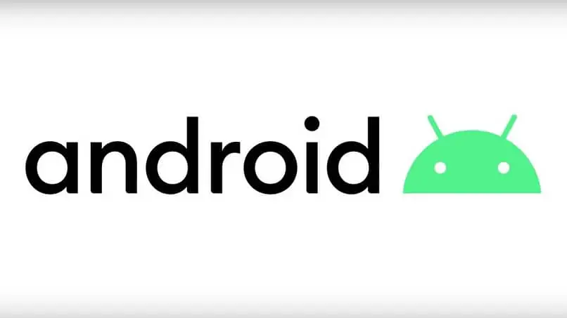 Sfondo bianco logo Android