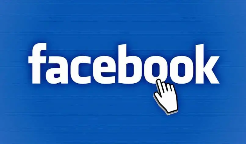 Logo di Facebook con cursore in alto