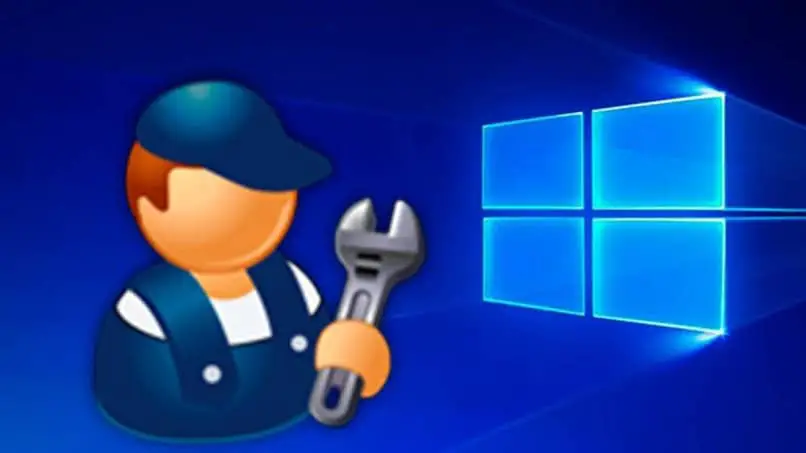 sfondo blu e un operatore con uno strumento per correggere l'errore 12029 di Windows 