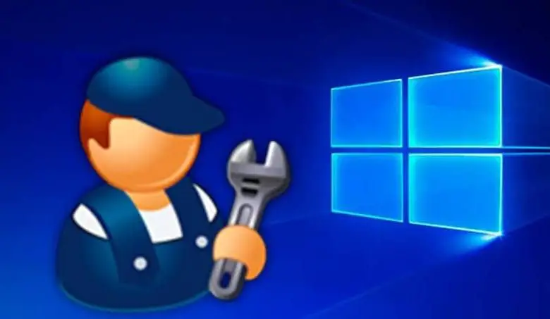 sfondo blu e un operatore con uno strumento per correggere l'errore 12029 di Windows