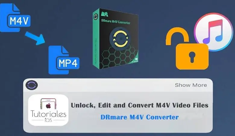 viene mostrato un pacchetto di programmi che consente di sbloccare il file e convertire m4v in mp4