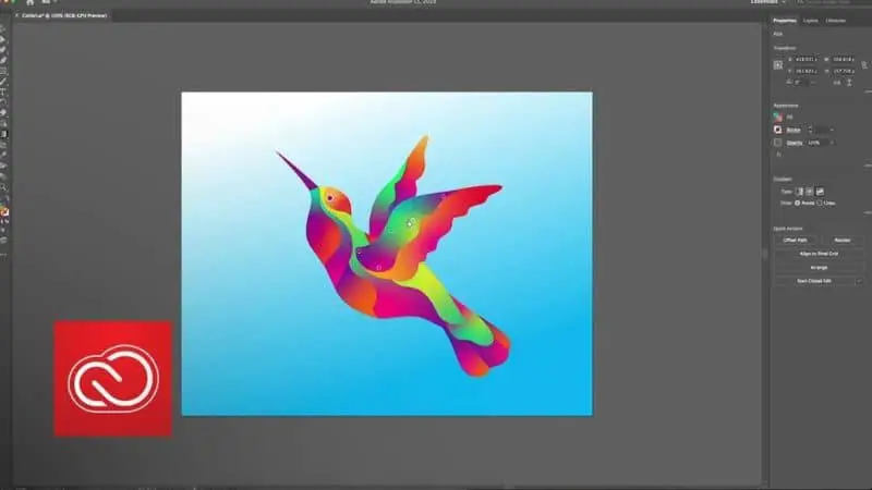 Tavola da disegno di Adobe Illustrator
