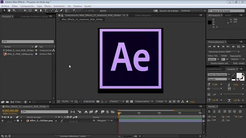 Programma di editing After Effects