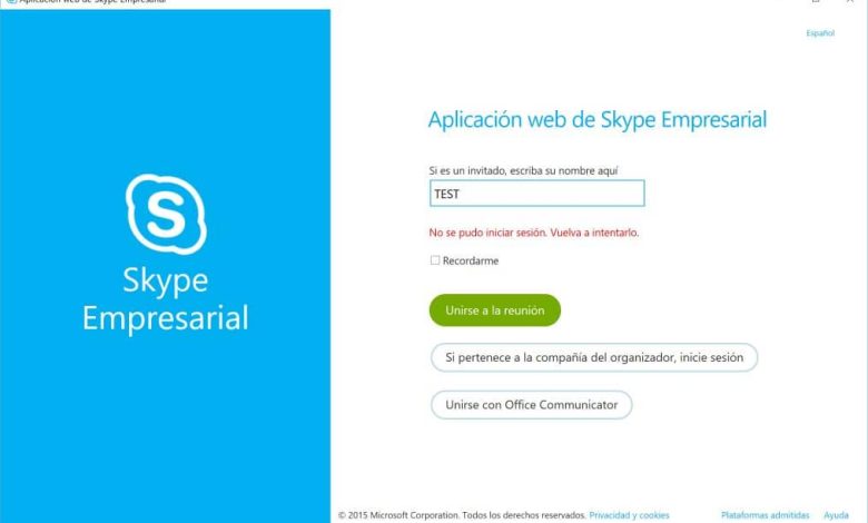 Accedi a Skype for Business