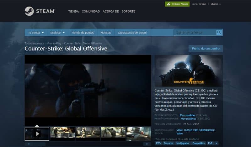 Steam Counter Strike Global Offensiva