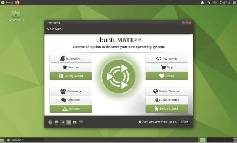 Ubuntu MATE, schermo