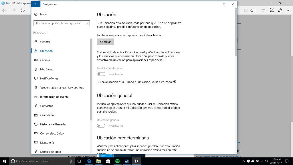Come abilitare o disabilitare la posizione del mio PC in Windows 10