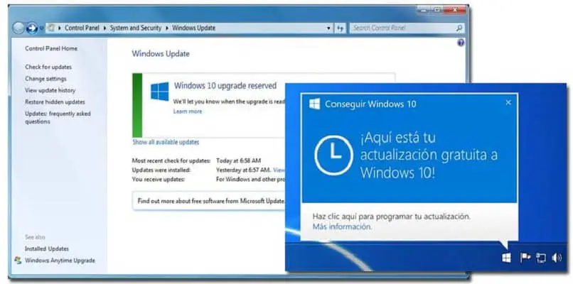 aggiornamento della versione del sistema Windows 10