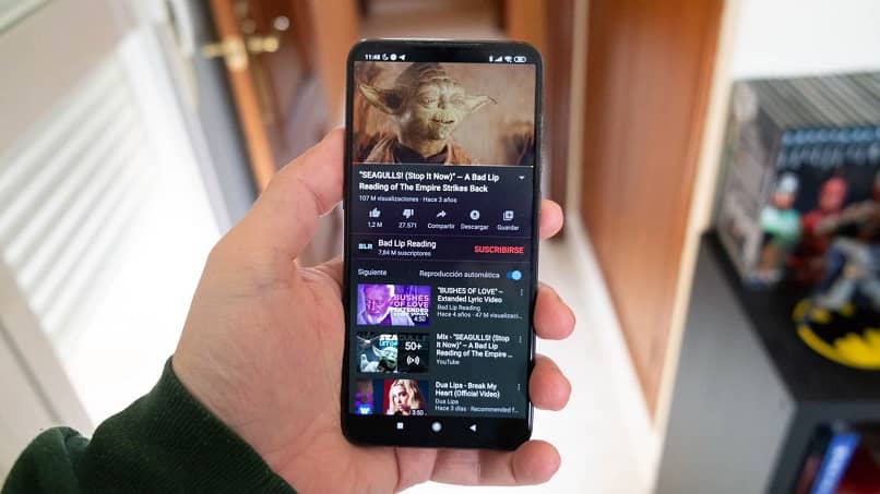youtube in esecuzione su Android
