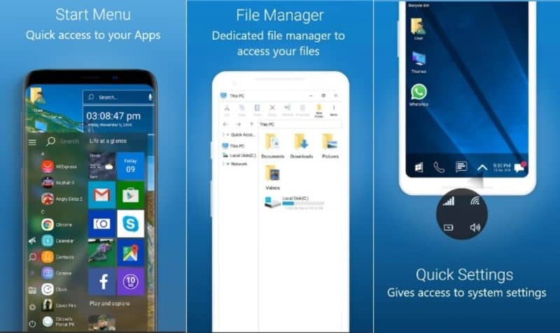 aspetto di Windows in Android