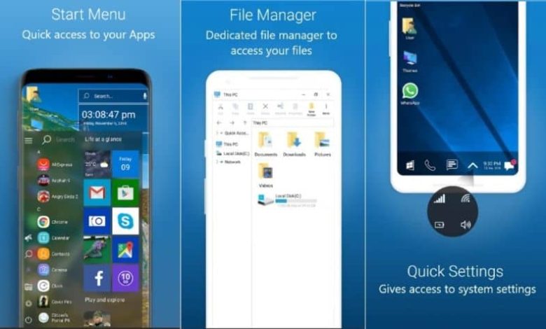 aspetto di Windows in Android