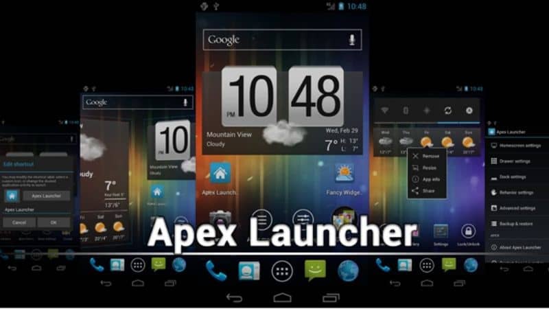 app apex launcher Android