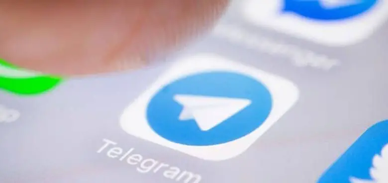 premere il telegramma dell'app