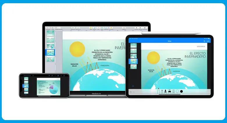 dispositivi per app keynote