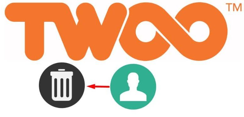 freccia del cestino del logo dell'applicazione twoo