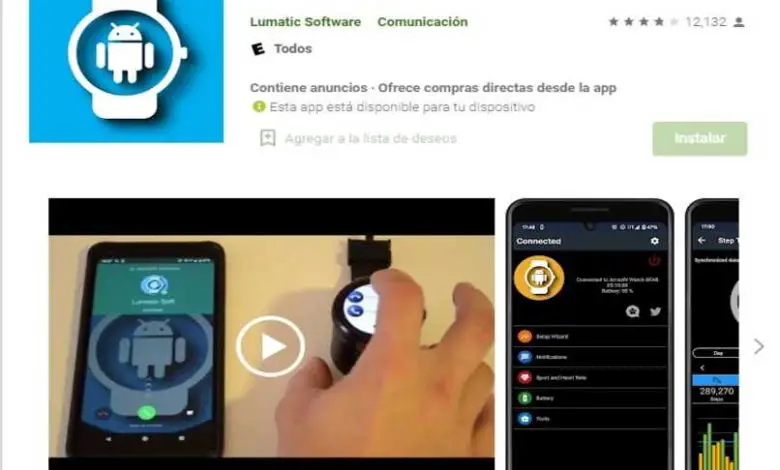 applicazione per smartwatch