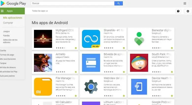 rivedere e aggiornare le app di Google Play