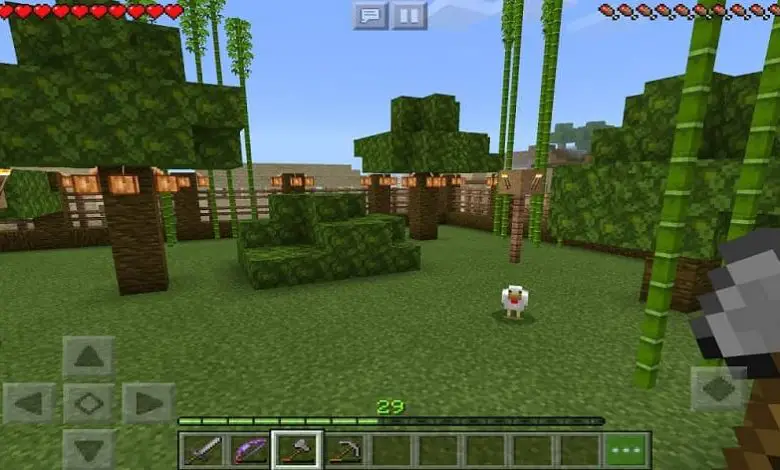 minecraft foresta e bambù