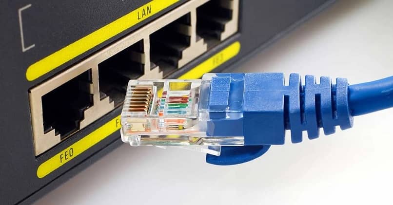 cavo ethernet blu