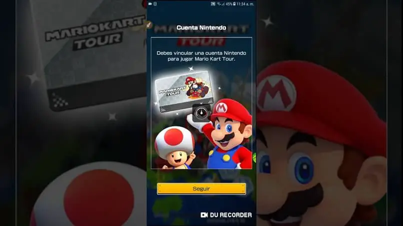 screenshot del modulo per creare un account Nintendo