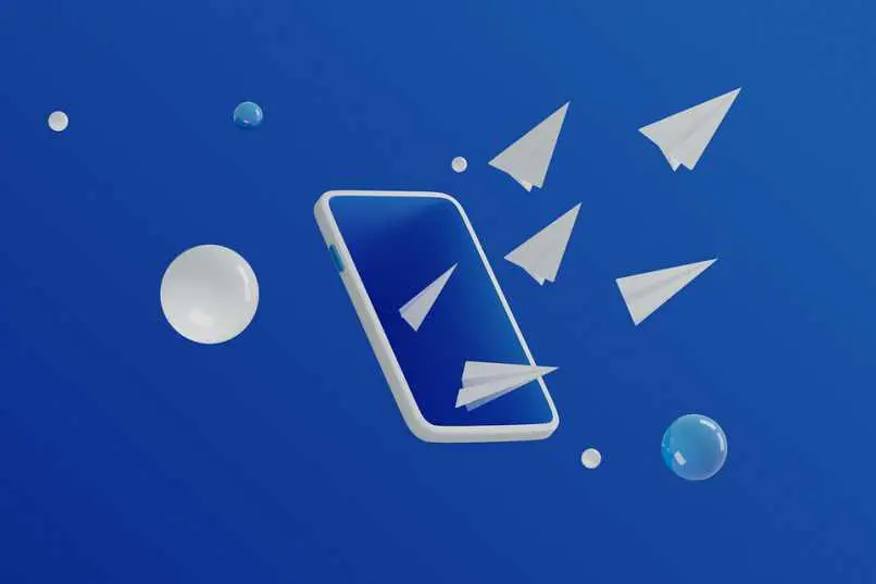 sfondo blu bolle app telegram