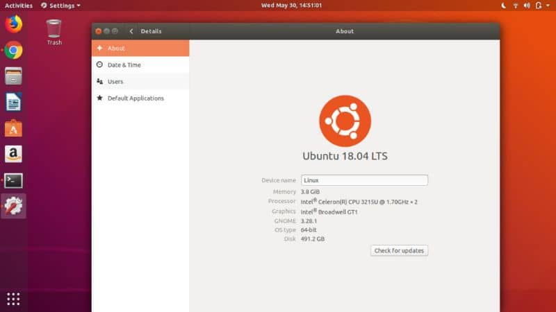 Versione Ubuntu
