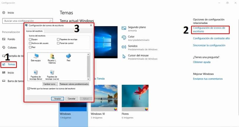 posizionare le icone di Windows