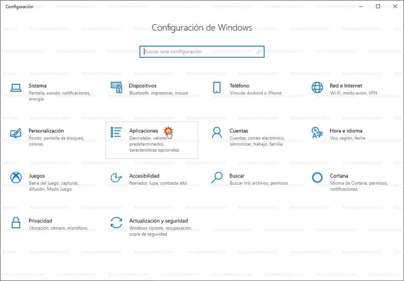 Impostazioni dell'applicazione in Windows 10