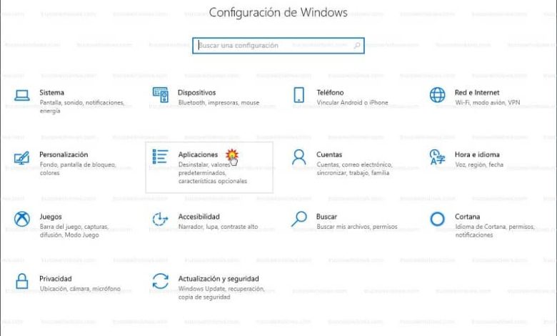 Impostazioni dell'applicazione in Windows 10