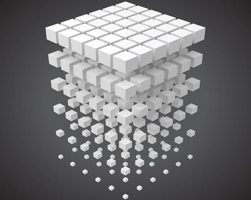 a forma di cubo bianco